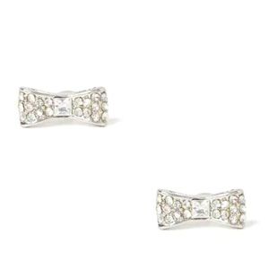 Kate Spade bow pave stud earrings